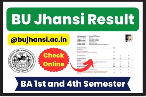 bu jhansi result|bu jhansi result 2022 1st semester.